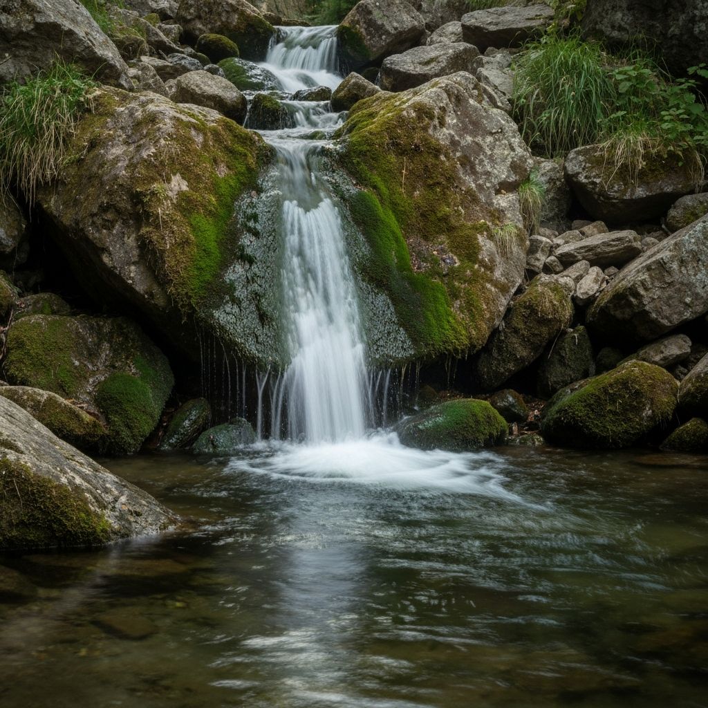 Mountain spring water